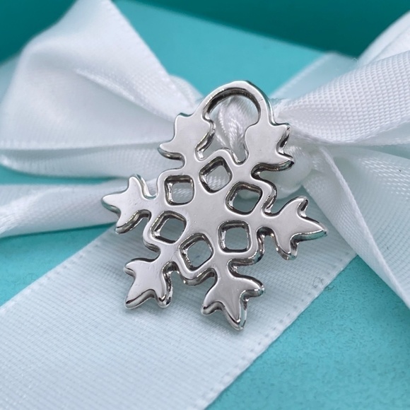 Tiffany & Co. Sterling Silver Snowflake Charm Retired with box - Picture 3 of 10